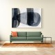 Abstract Minimalist Landscape Artwork With Overlapping Ovals 3