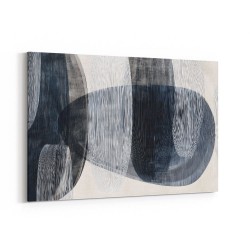 Abstract Minimalist Landscape Artwork With Overlapping Ovals 3