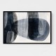 Abstract Minimalist Landscape Artwork With Overlapping Ovals 3