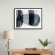 Abstract Minimalist Landscape Artwork With Overlapping Ovals 3