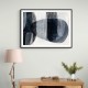 Abstract Minimalist Landscape Artwork With Overlapping Ovals 3