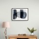 Abstract Minimalist Landscape Artwork With Overlapping Ovals 3