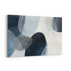 Abstract Minimalist Landscape Artwork With Overlapping Ovals 5