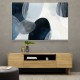 Abstract Minimalist Landscape Artwork With Overlapping Ovals 5