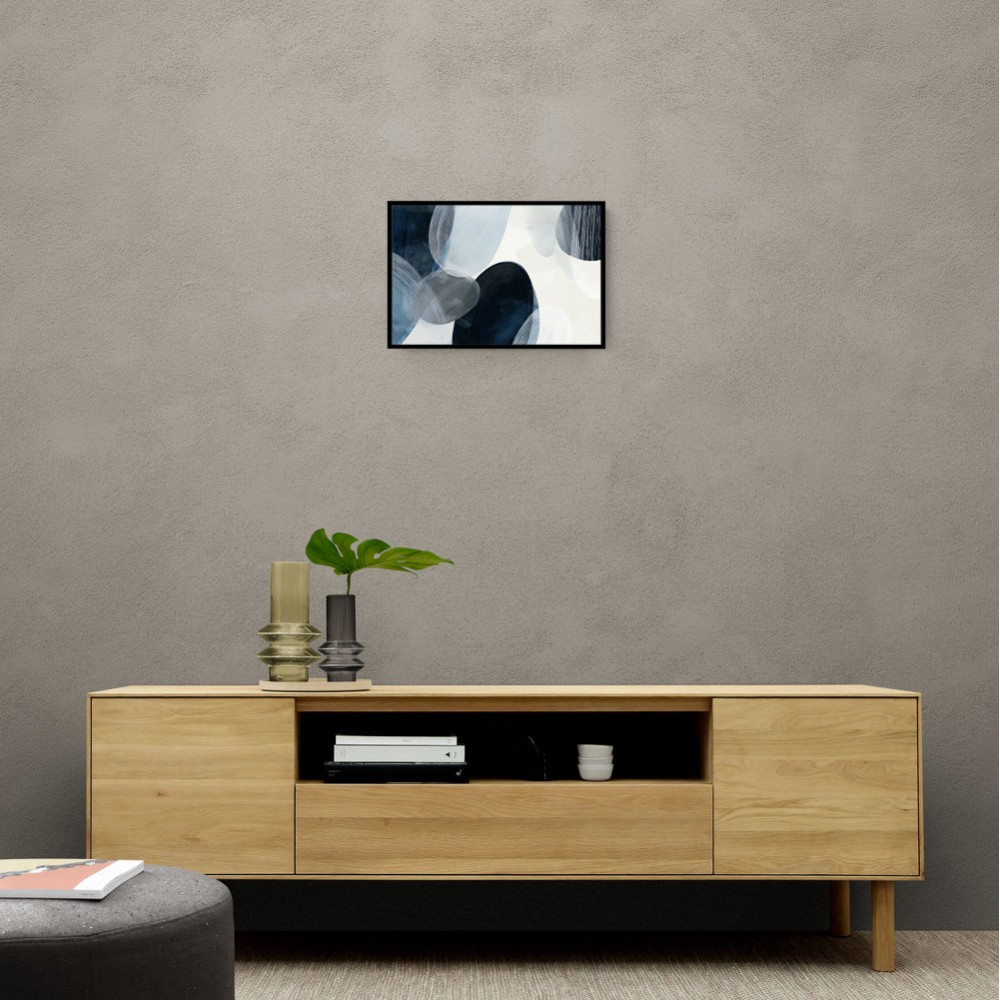 Abstract Minimalist Landscape Artwork With Overlapping Ovals 5