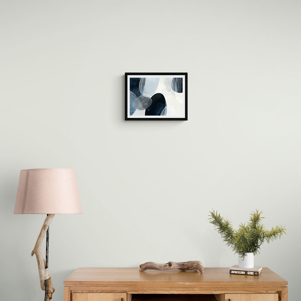 Abstract Minimalist Landscape Artwork With Overlapping Ovals 5