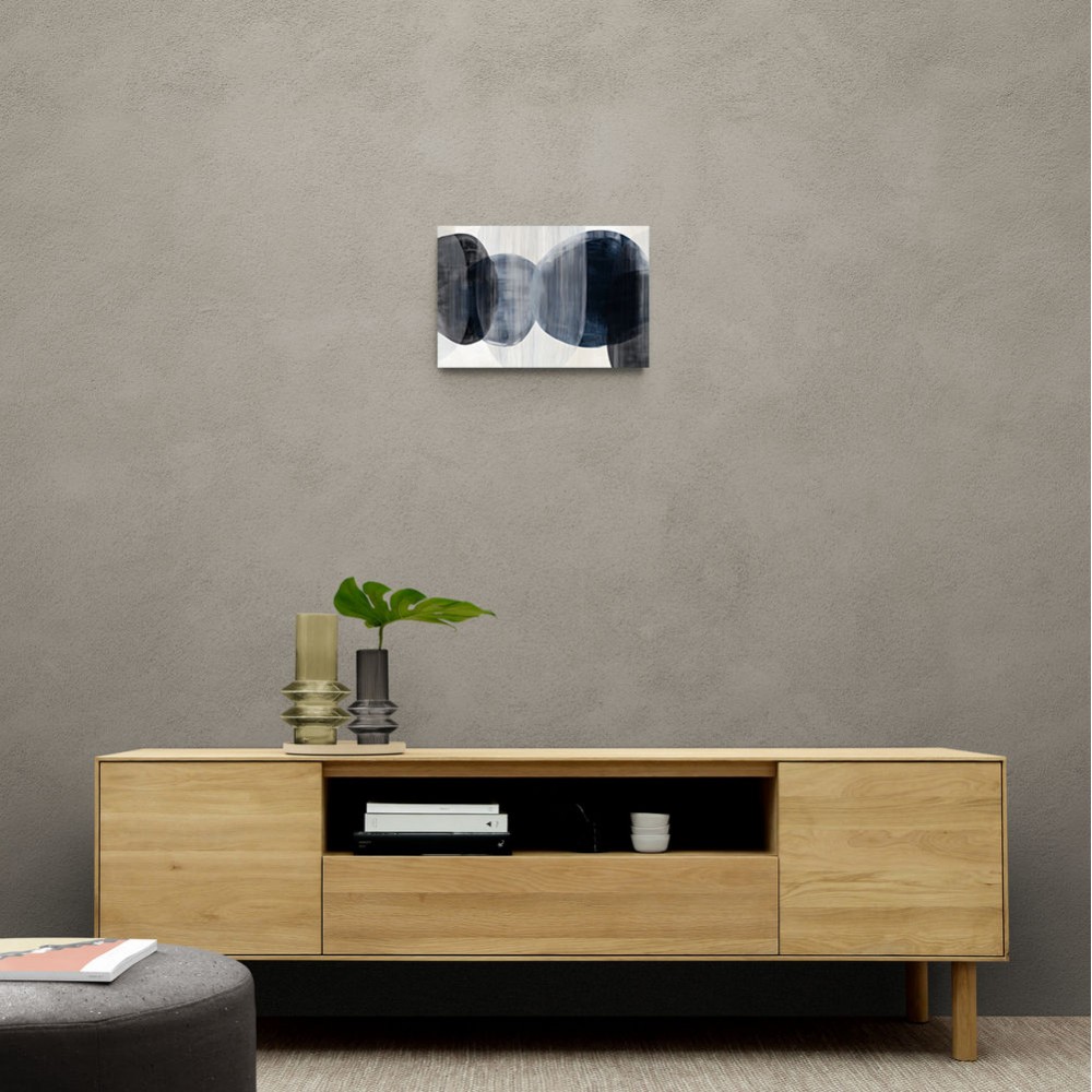 Abstract Minimalist Landscape Artwork With Overlapping Ovals 6