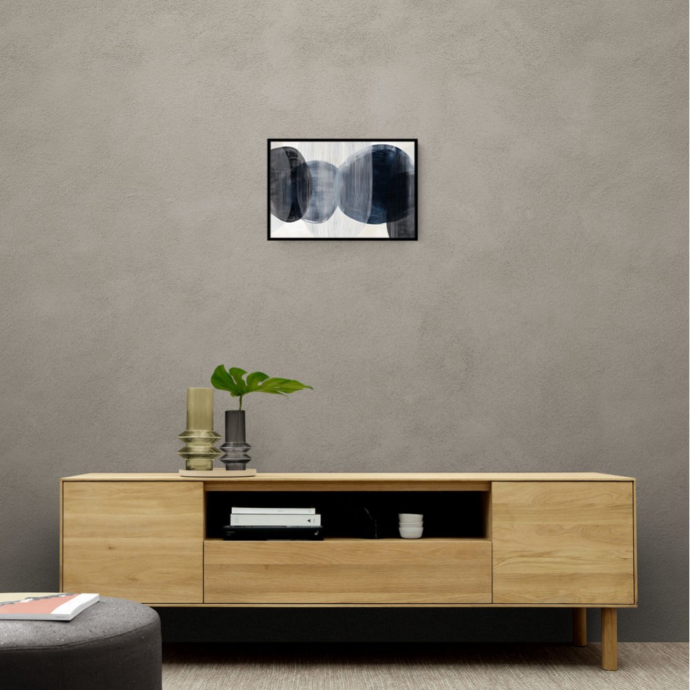 Abstract Minimalist Landscape Artwork With Overlapping Ovals 6