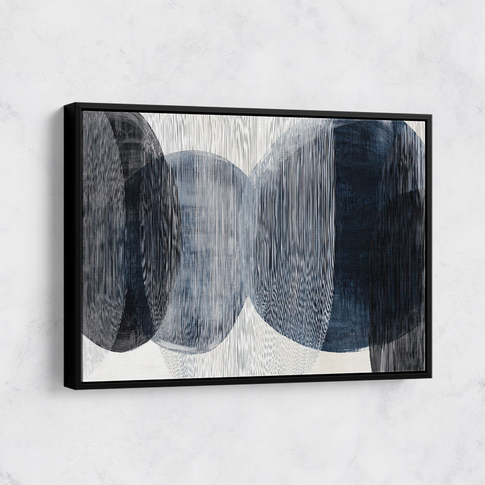 Abstract Minimalist Landscape Artwork With Overlapping Ovals 6