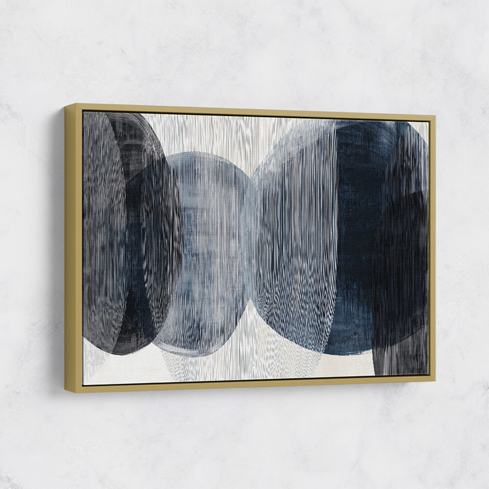 Abstract Minimalist Landscape Artwork With Overlapping Ovals 6