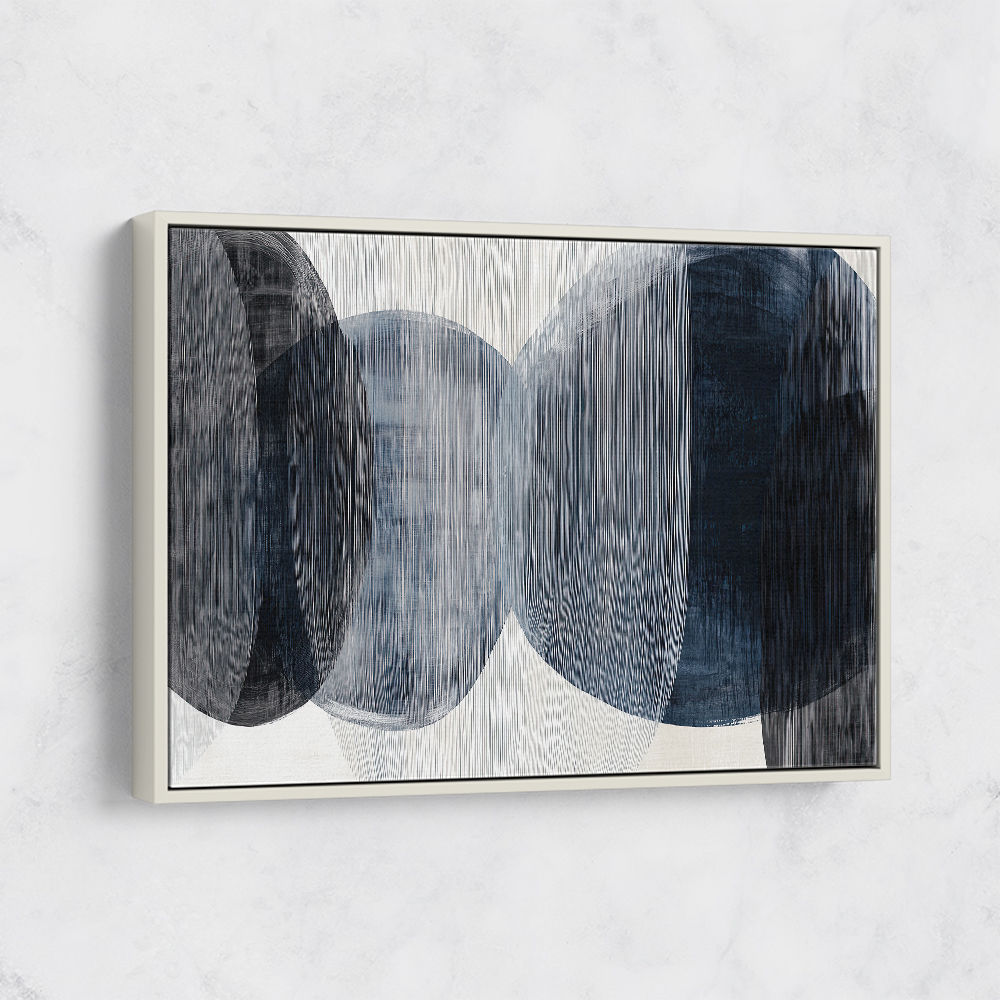 Abstract Minimalist Landscape Artwork With Overlapping Ovals 6