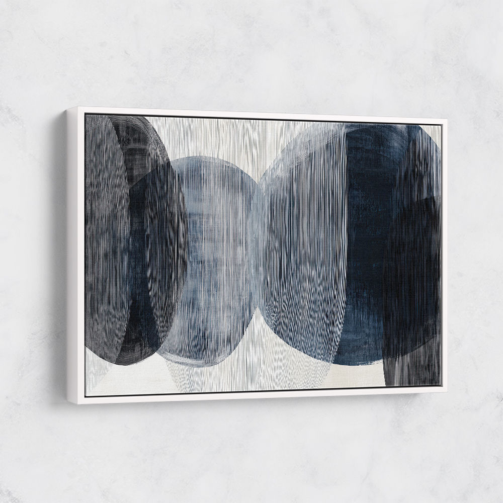 Abstract Minimalist Landscape Artwork With Overlapping Ovals 6