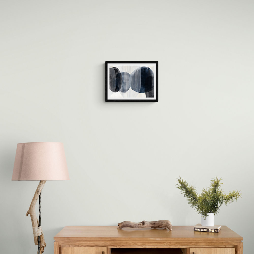 Abstract Minimalist Landscape Artwork With Overlapping Ovals 6