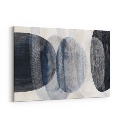Abstract Minimalist Landscape Artwork With Overlapping Ovals 7