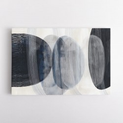 Abstract Minimalist Landscape Artwork With Overlapping Ovals 7