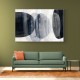 Abstract Minimalist Landscape Artwork With Overlapping Ovals 7