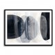 Abstract Minimalist Landscape Artwork With Overlapping Ovals 7