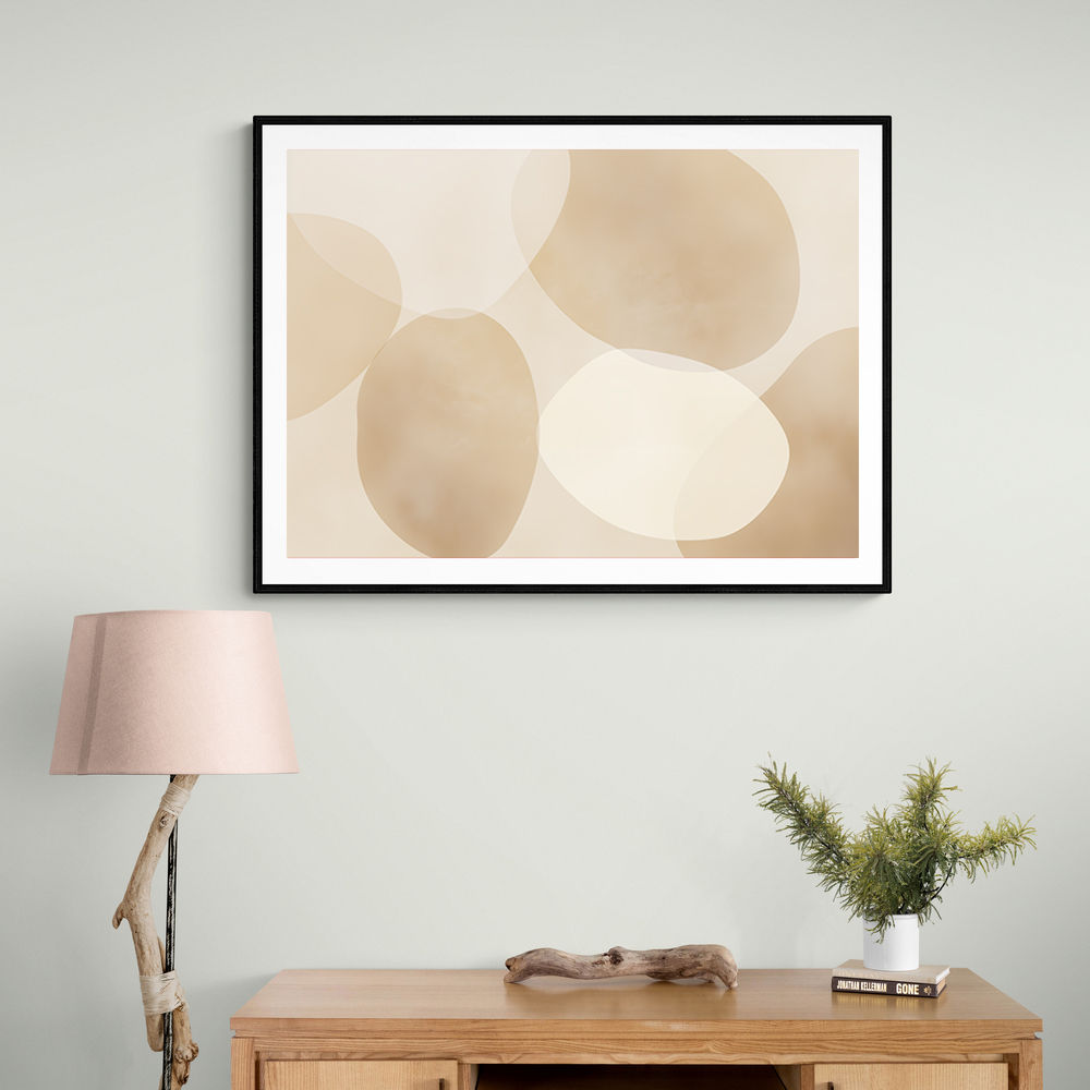 Minimalist Abstract Art Featuring Large Soft Edged  62