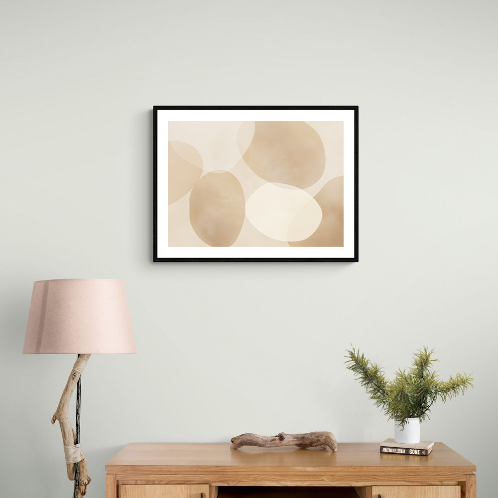 Minimalist Abstract Art Featuring Large Soft Edged  62
