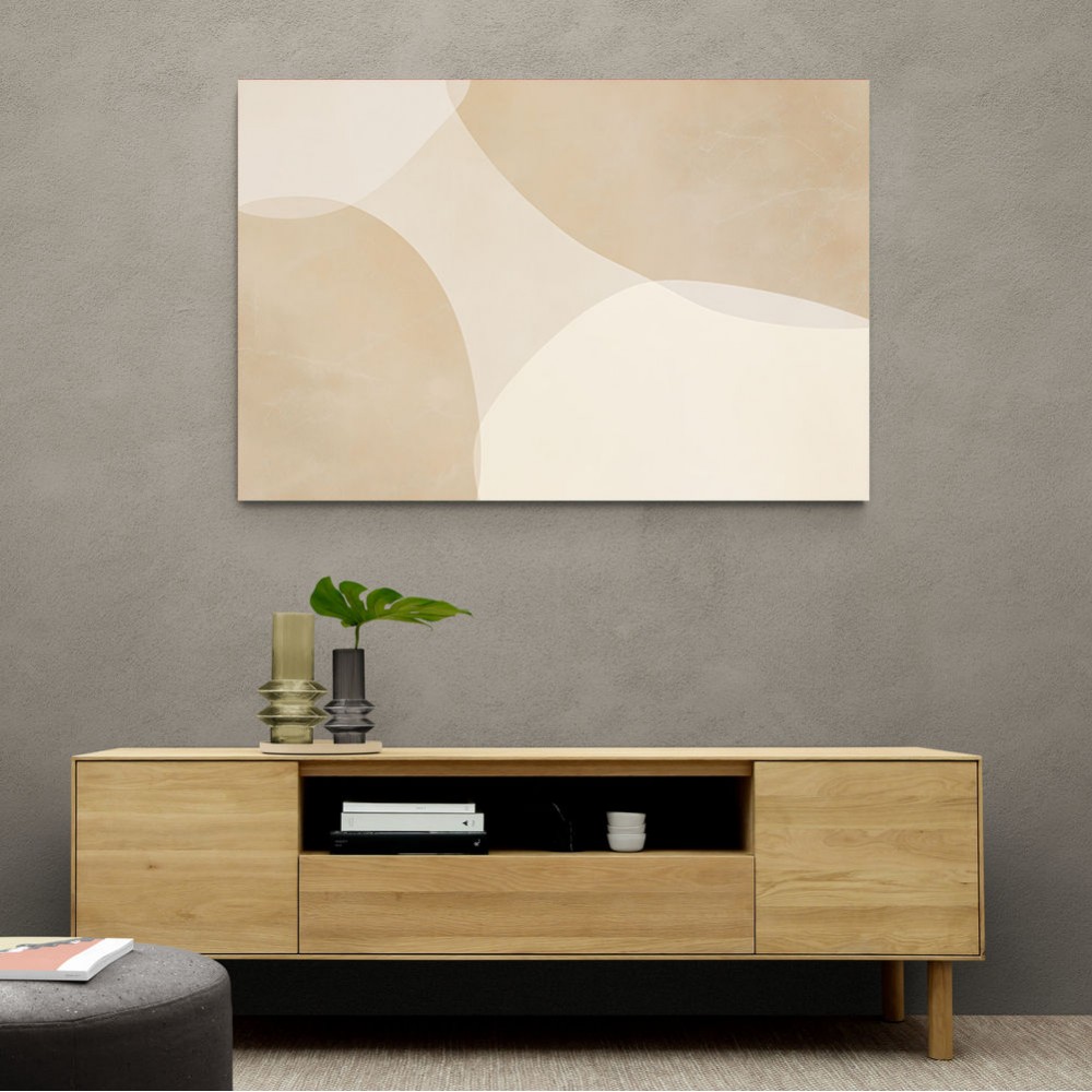 Minimalist Abstract Art Featuring Large Soft Edged  65