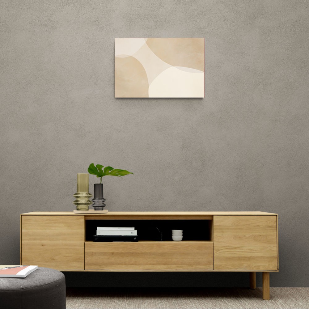 Minimalist Abstract Art Featuring Large Soft Edged  65