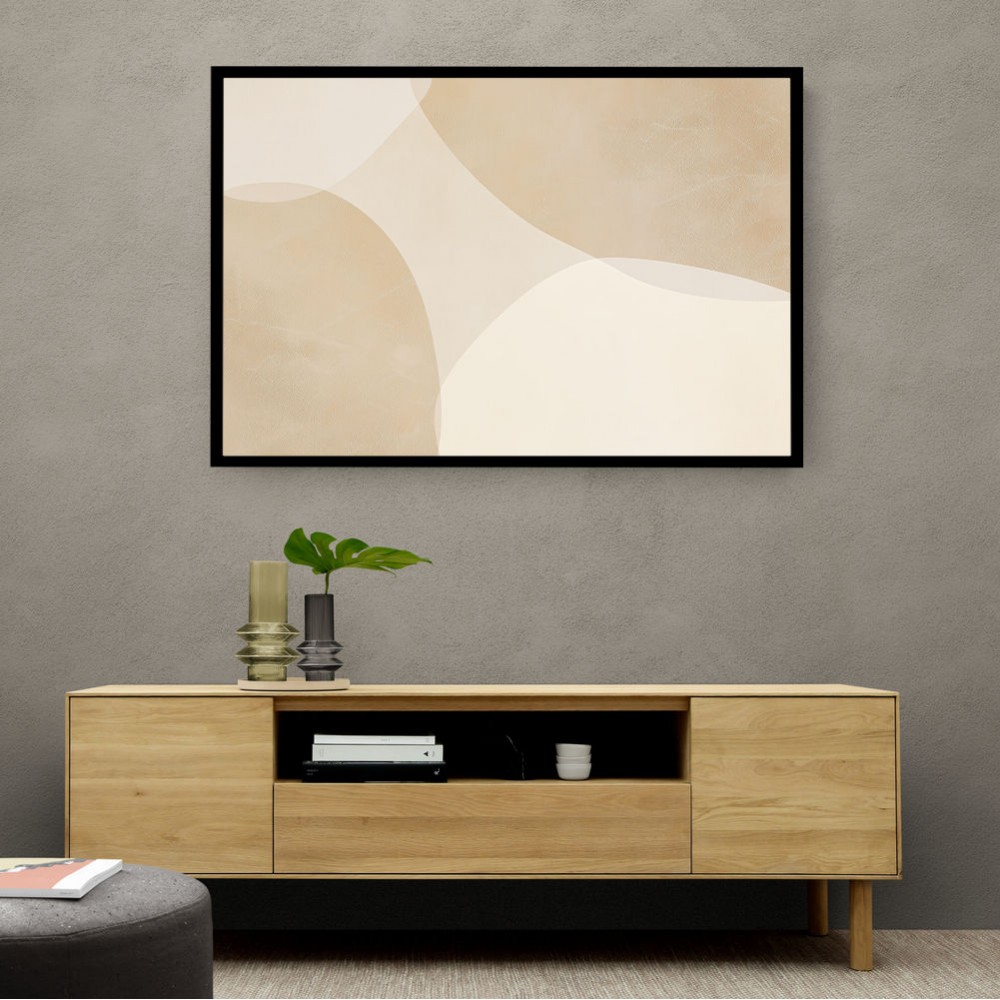Minimalist Abstract Art Featuring Large Soft Edged  65