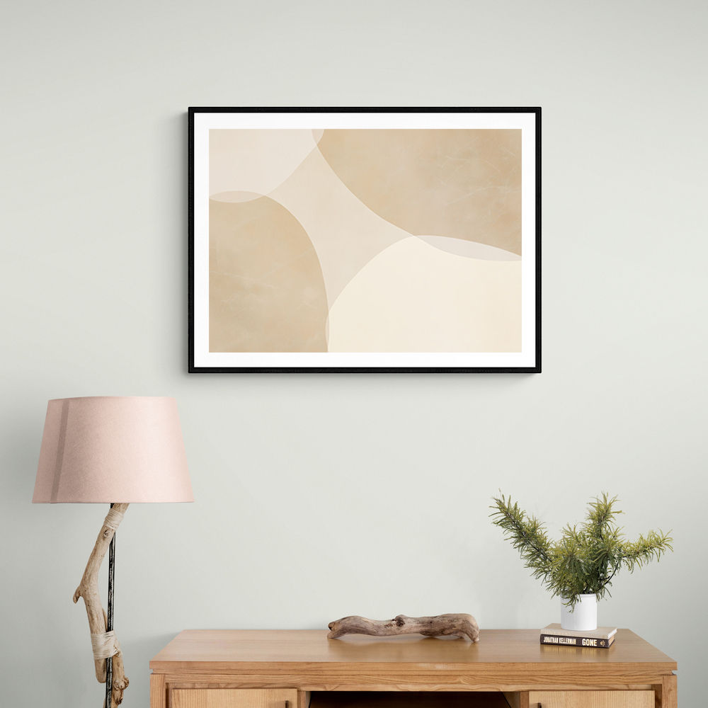 Minimalist Abstract Art Featuring Large Soft Edged  65