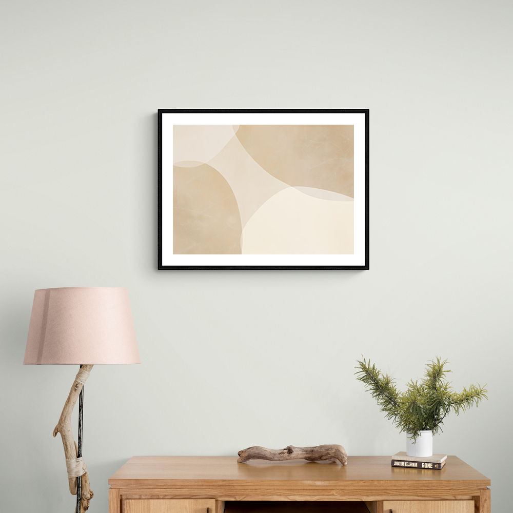 Minimalist Abstract Art Featuring Large Soft Edged  65