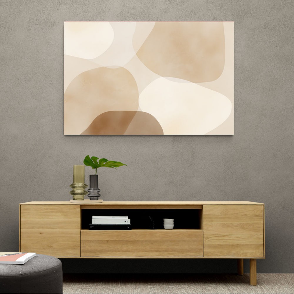 Minimalist Abstract Art Featuring Large Soft Edged  69