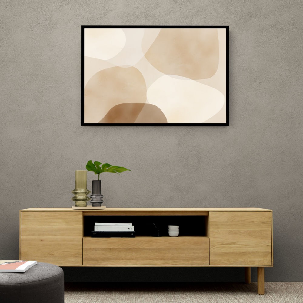 Minimalist Abstract Art Featuring Large Soft Edged  69