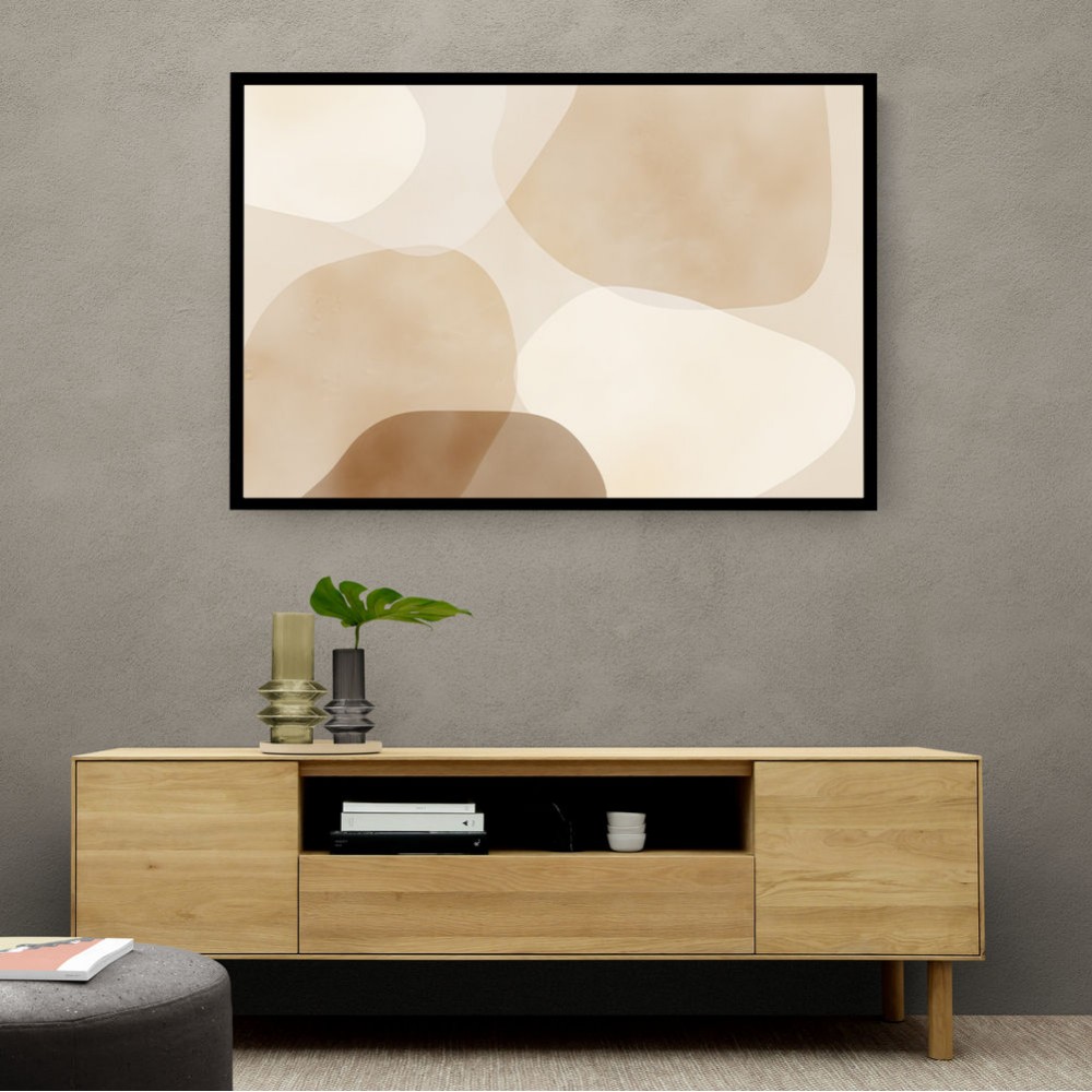 Minimalist Abstract Art Featuring Large Soft Edged  69