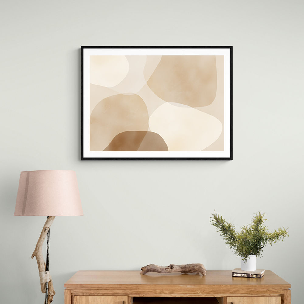 Minimalist Abstract Art Featuring Large Soft Edged  69