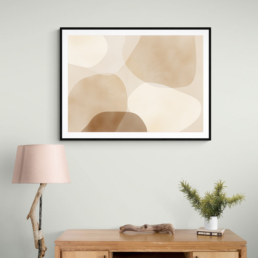 Minimalist Abstract Art Featuring Large Soft Edged  69