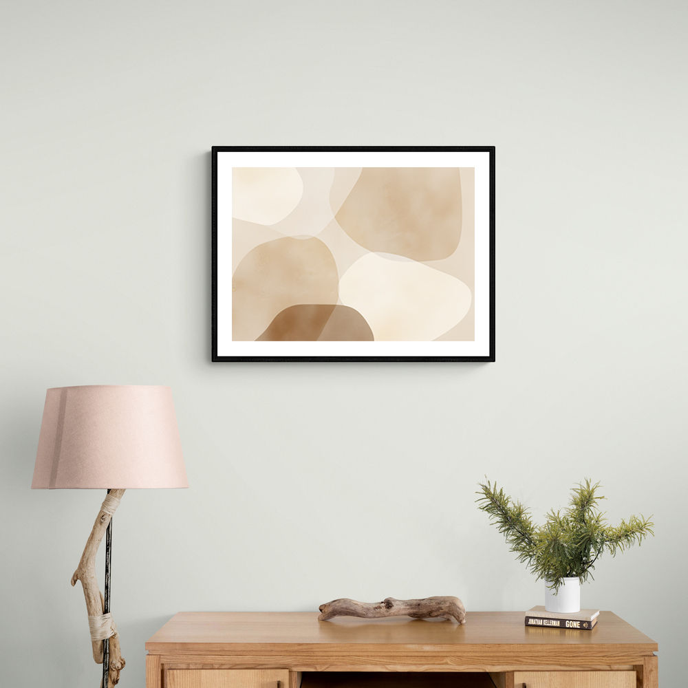 Minimalist Abstract Art Featuring Large Soft Edged  69