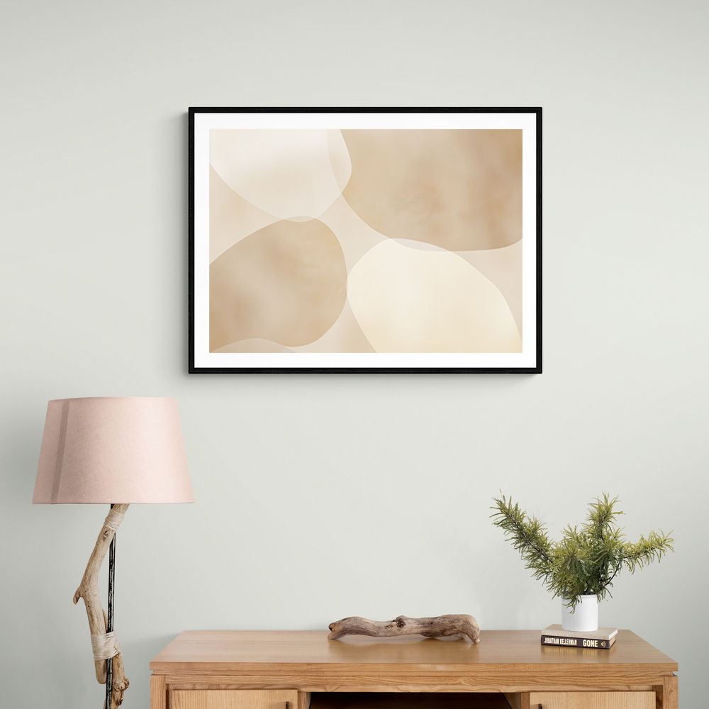 Minimalist Abstract Art Featuring Large Soft Edged  71