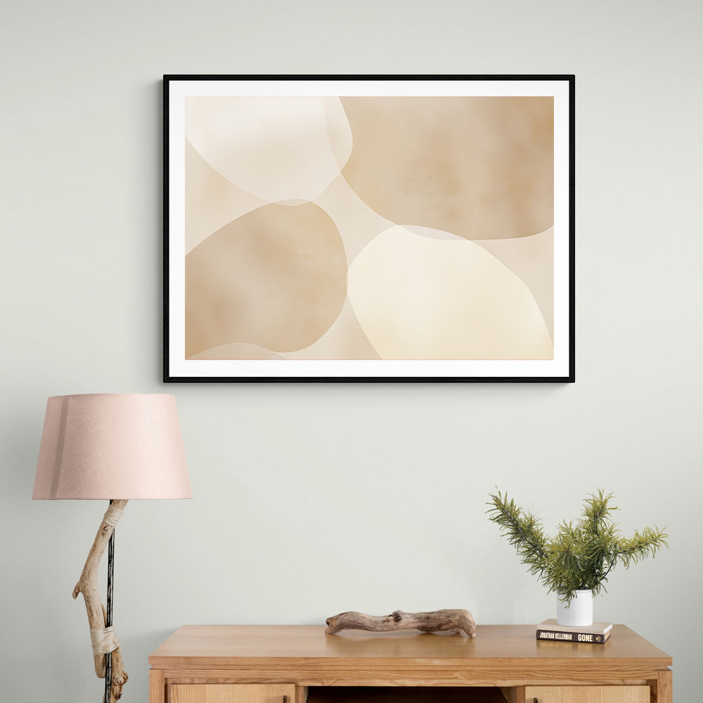 Minimalist Abstract Art Featuring Large Soft Edged  71