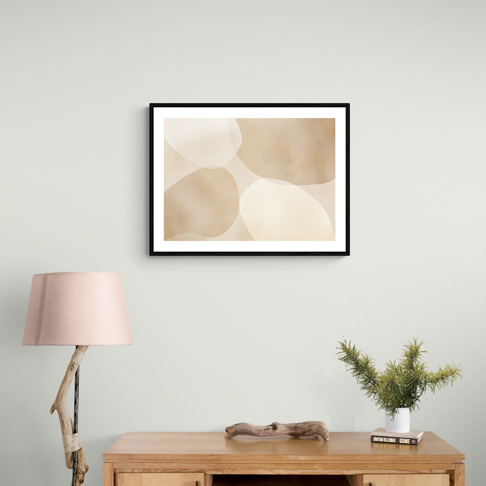 Minimalist Abstract Art Featuring Large Soft Edged  71