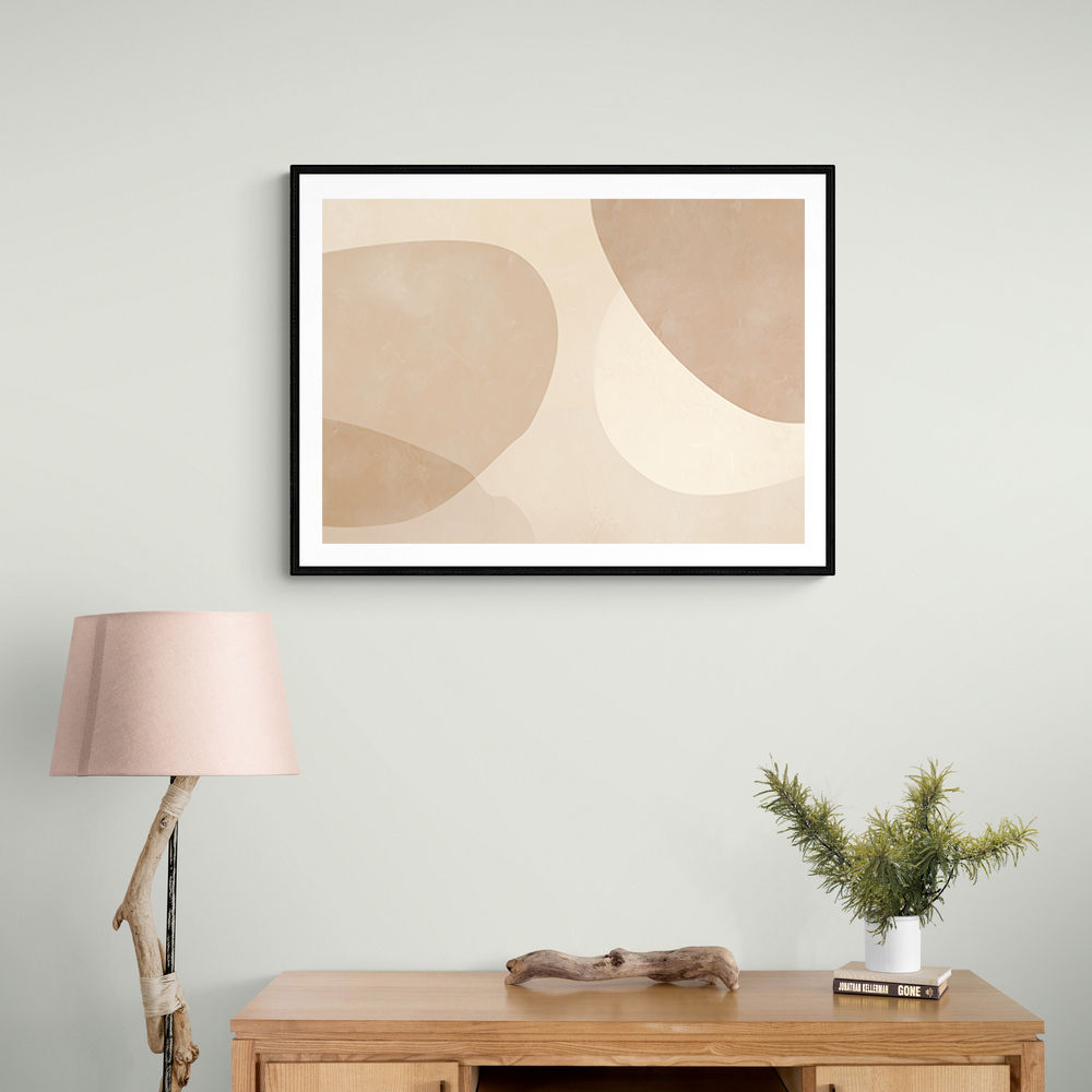 Minimalist Abstract Art Featuring Large Soft Edged  72