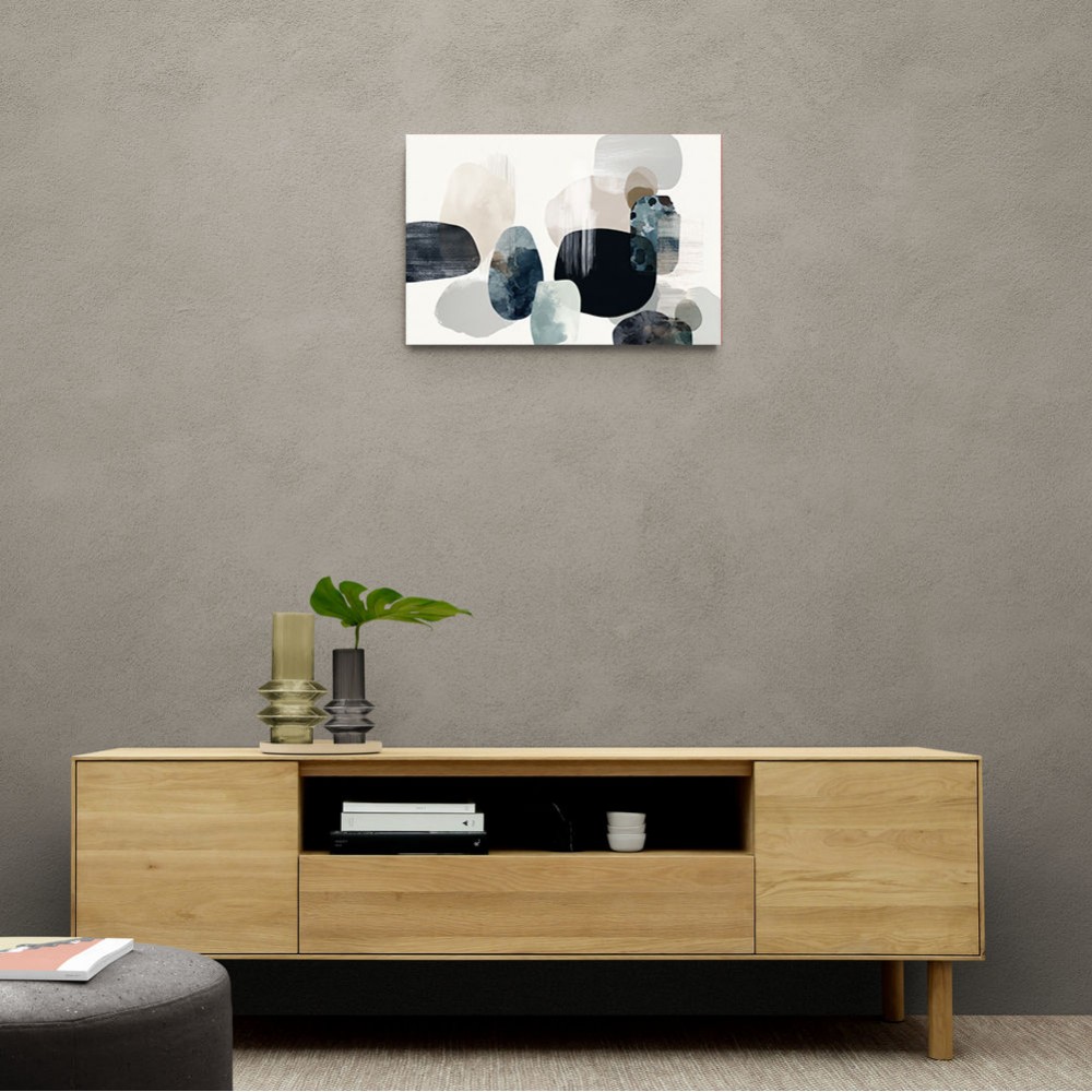 Minimalist Abstract Collage With Overlapping Organic Shapes 15