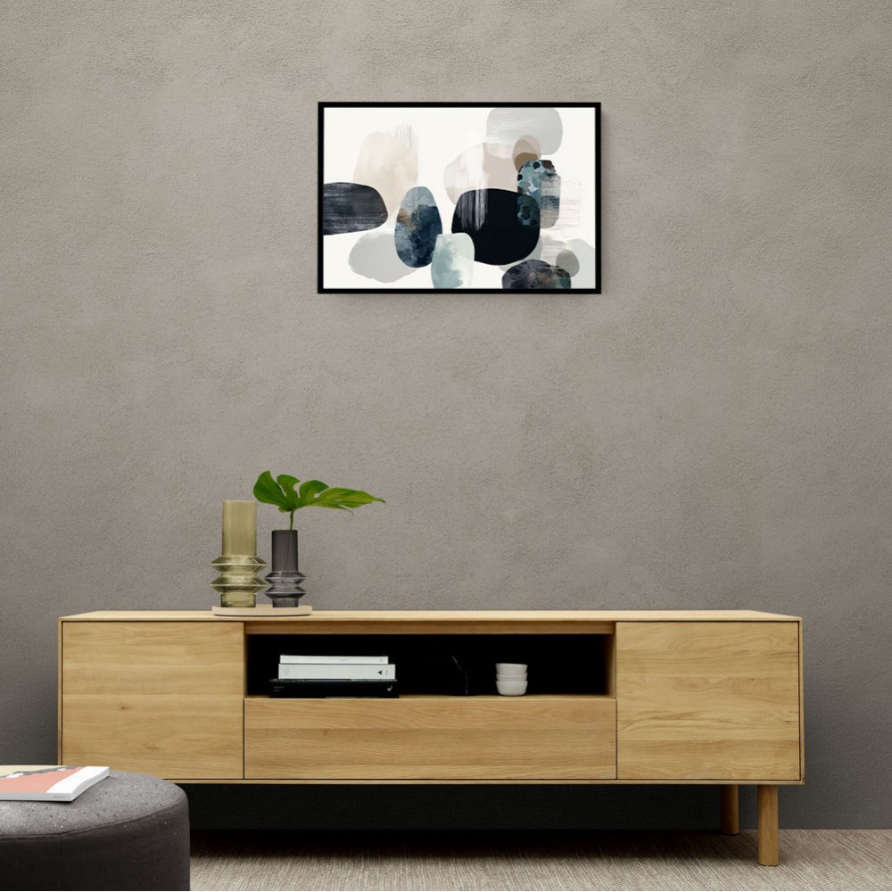 Minimalist Abstract Collage With Overlapping Organic Shapes 15