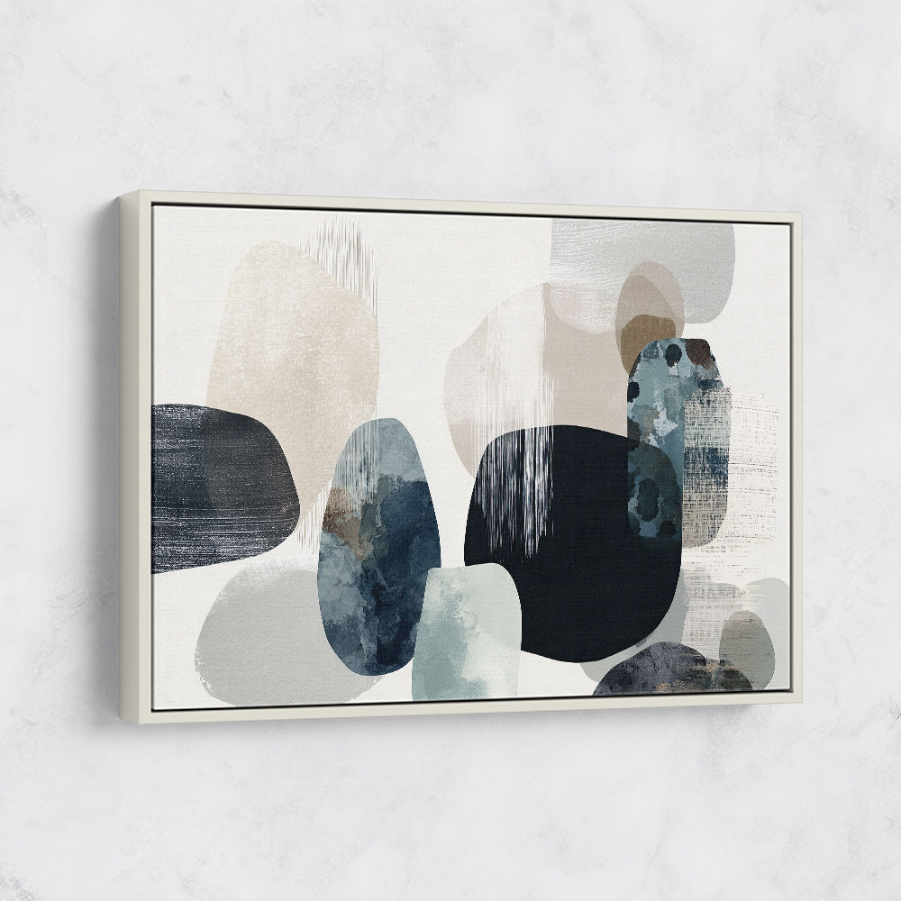 Minimalist Abstract Collage With Overlapping Organic Shapes 15
