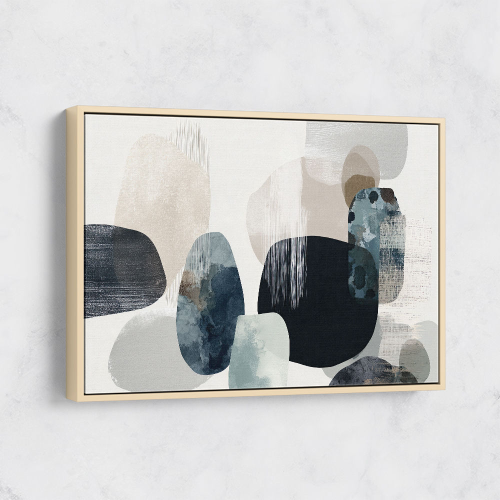 Minimalist Abstract Collage With Overlapping Organic Shapes 15