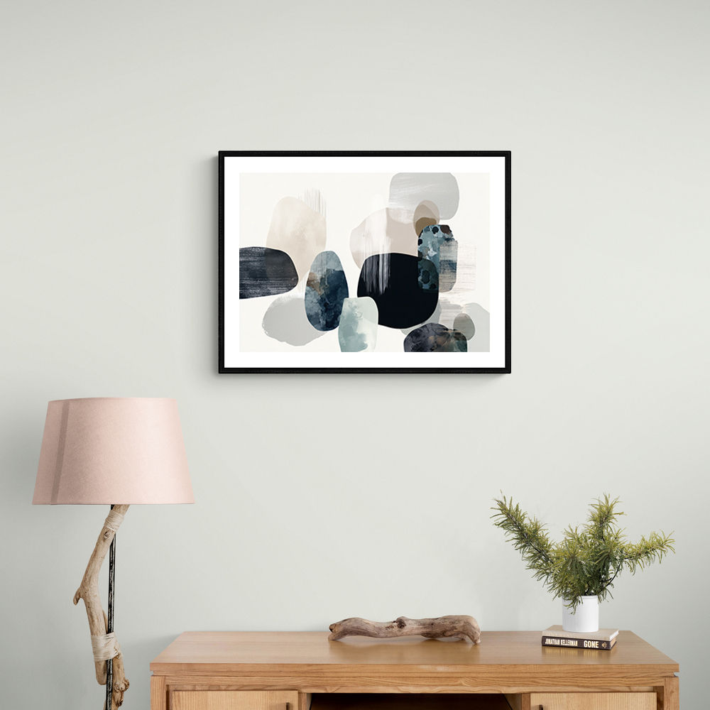 Minimalist Abstract Collage With Overlapping Organic Shapes 15