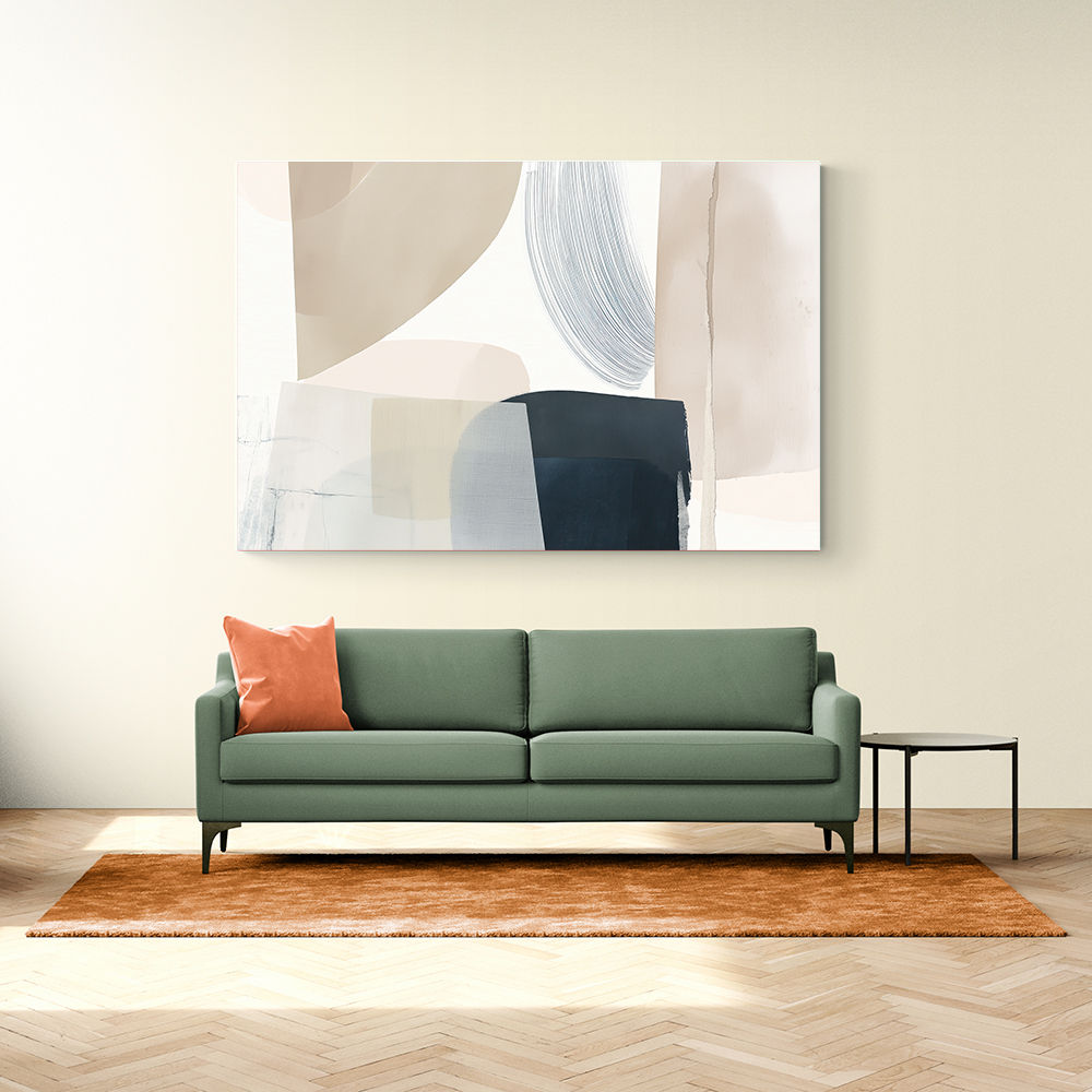 Minimalist Abstract Collage With Overlapping Organic Shapes 26