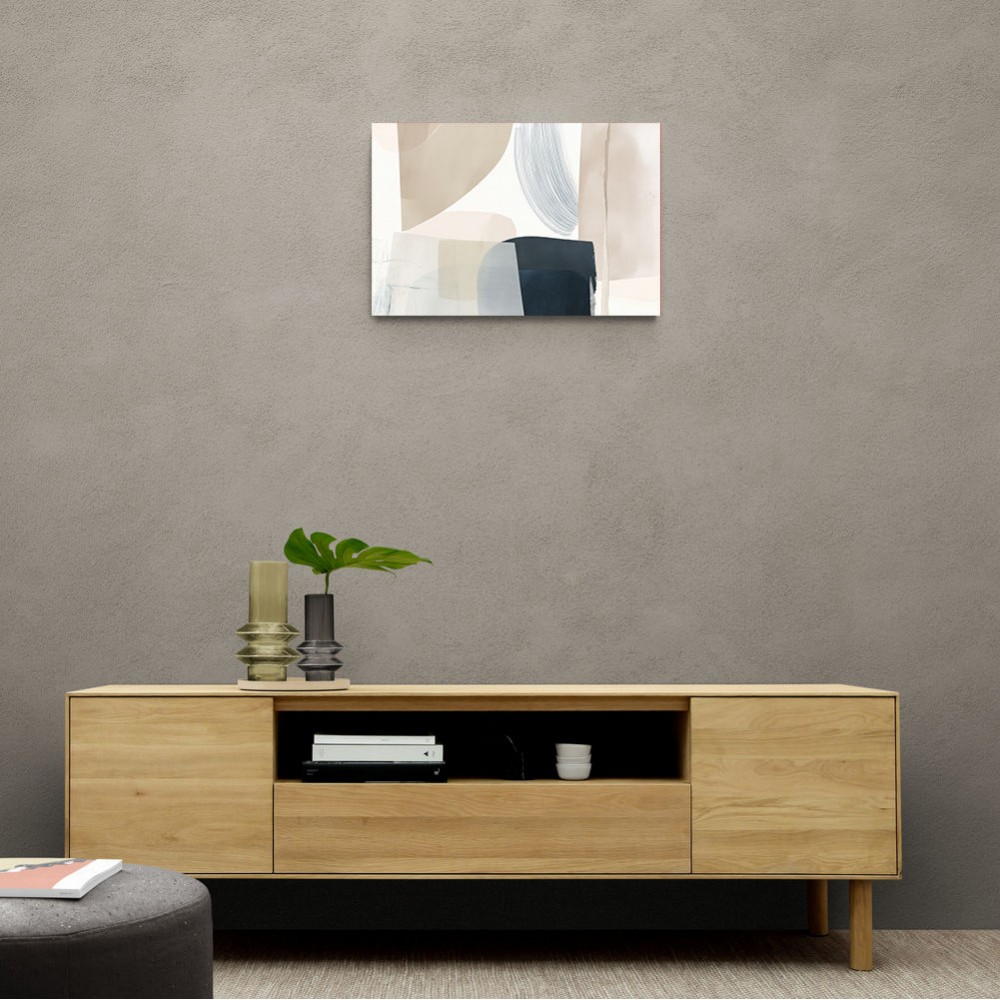 Minimalist Abstract Collage With Overlapping Organic Shapes 26