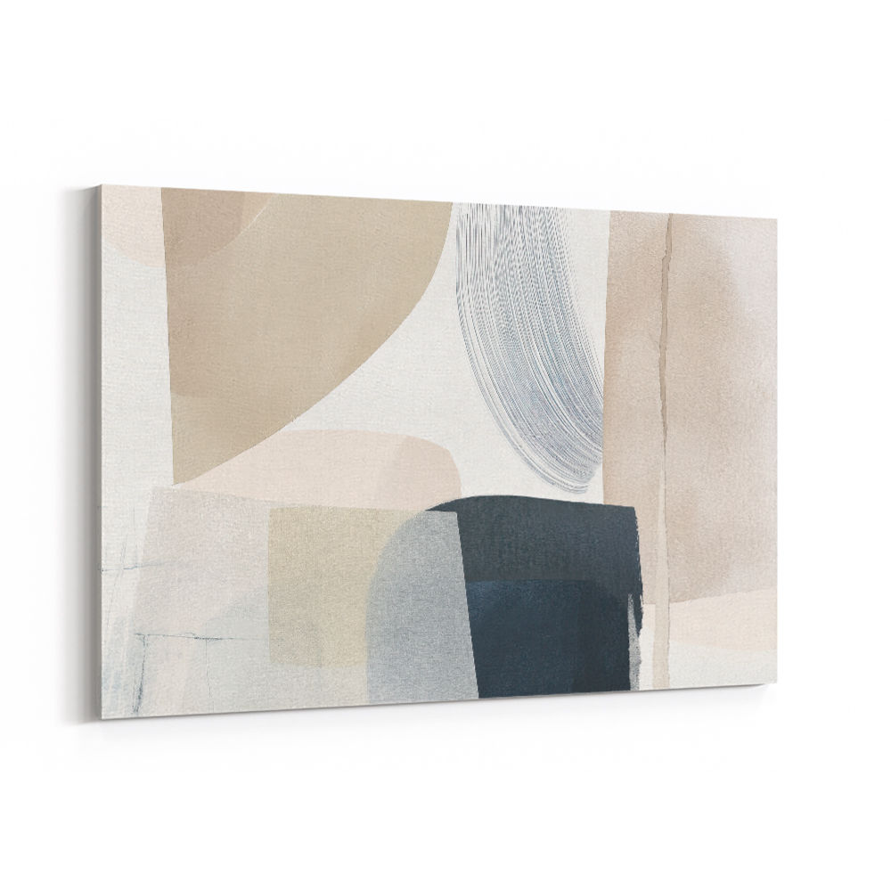 Minimalist Abstract Collage With Overlapping Organic Shapes 26