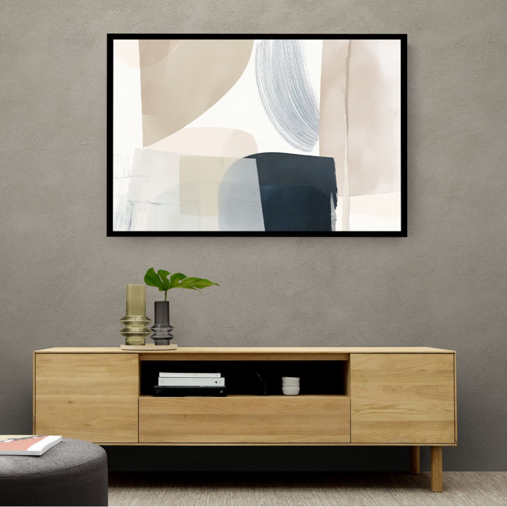 Minimalist Abstract Collage With Overlapping Organic Shapes 26