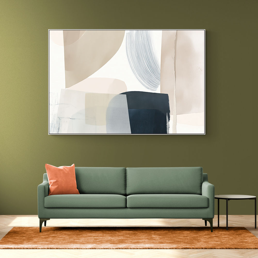 Minimalist Abstract Collage With Overlapping Organic Shapes 26