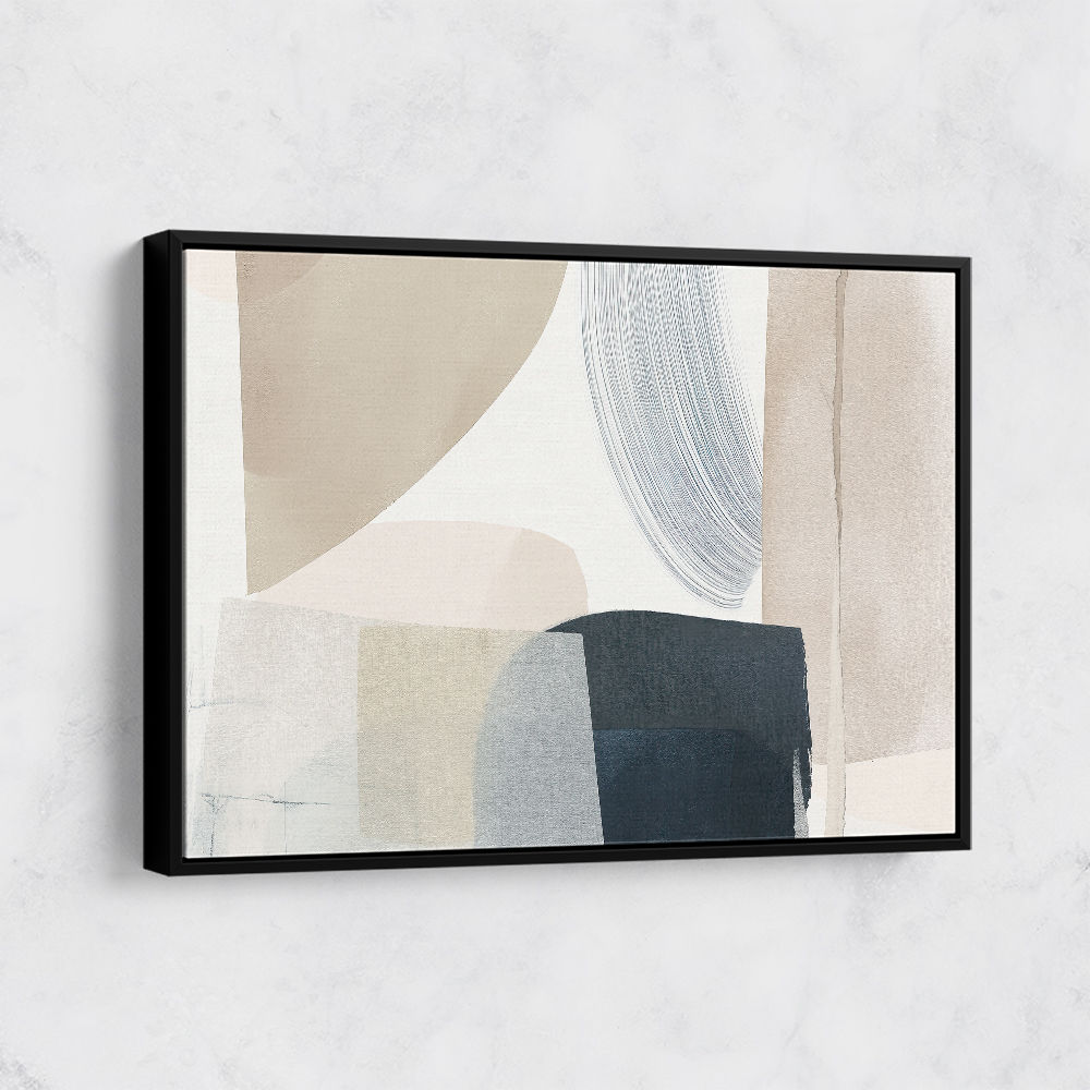 Minimalist Abstract Collage With Overlapping Organic Shapes 26