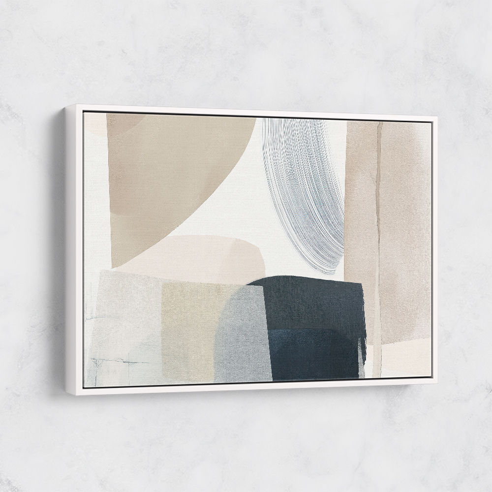 Minimalist Abstract Collage With Overlapping Organic Shapes 26